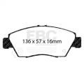 EBC Brakes DP2891 Greenstuff 2000 Series Sport Brake Pads