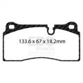 EBC Brakes DP32425C Redstuff Ceramic Low Dust Brake Pads