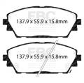 EBC Brakes DP32416C Redstuff Ceramic Low Dust Brake Pads