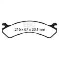 EBC Brakes DP61663 6000 Series Greenstuff Truck/SUV Brakes Disc Pads