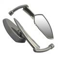 CIPA Mirrors 01909 Motorcycle Serrated Blade Mirror Kit