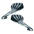 CIPA Mirrors 01917 Motorcycle Skeleton Hand Mirror
