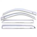 Auto Ventshade 684806 Chrome Ventvisor Deflector 4 pc.