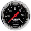 AutoMeter 2415 Traditional Chrome Mechanical Exhaust Pressure Gauge