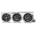 AutoMeter 2399 Autogage Black Oil/Water/Volt Chrome Console