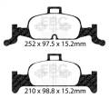 EBC Brakes S11KF1710 S11 Kits Greenstuff 2000 and RK Rotors