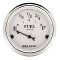 AutoMeter 1605 Old Tyme White Fuel Level Gauge