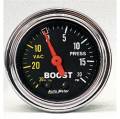AutoMeter 2401 Traditional Chrome Mechanical Boost/Vacuum Gauge