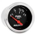 AutoMeter 2515 Traditional Chrome Electric Fuel Level Gauge