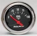 AutoMeter 2522 Traditional Chrome Electric Oil Pressure Gauge