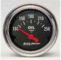 AutoMeter 2542 Traditional Chrome Electric Oil Temperature Gauge