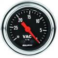 AutoMeter 2484 Traditional Chrome Mechanical Vacuum Gauge