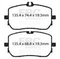 EBC Brakes S12KF2274 Redstuff Pad and Plain Disc Rotor Kit
