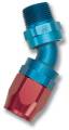 Hoses and Fittings - Hose Fitting - Russell - Russell 612161 Full Flow Swivel Hose End 45 Deg. Swivel Pipe Thread Hose End